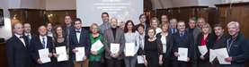 The recipients of awards presented by the Slovene Scientific Foundation