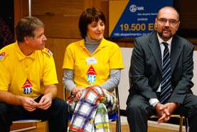 From the left: Miha Kos, Dr. Karin Kanc Hanžel and Vojmir Urlep