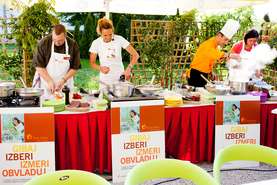 At all Lek sites in Slovenia two associates joined Petra Majdič in a culinary challenge 