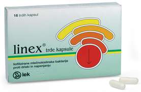 Edino probiotično zdravilo brez recepta na slovenskem trgu je Linex&reg;.