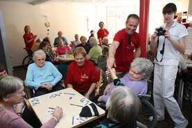 Lek associates prepared a day of fun at the elderly people's home
