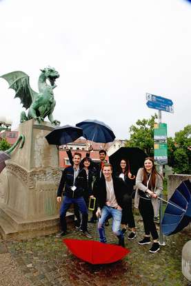 Regional BioCamp for participants started with a treasure hunt around Ljubljana