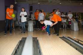 Bowling with children with special needs from Primary school Roje.