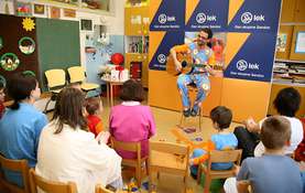 Magician Grega entertained the children at the Murska Sobota hospital