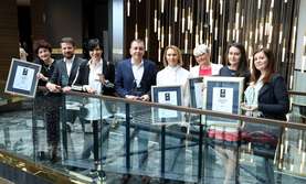 Reputable employer awards in individual categories and the highest award for the most reputable employer in 2022 were received on behalf of Lek by (from left): Darija Brečevič, Jure Vajs, Iris Slamič, Robert Ljoljo, Paulina Pazio, Mojca Pavlin and Tea Vizjak Kvas