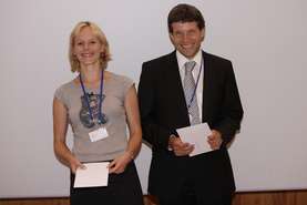 Ljerka Lah and Florian Kowalke, winners of Novartis European BioCamp 2008