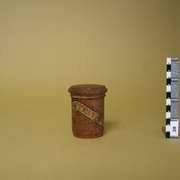 Wooden jar with lid