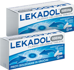 Lekadol® 500 mg, filmsko obložene tablete