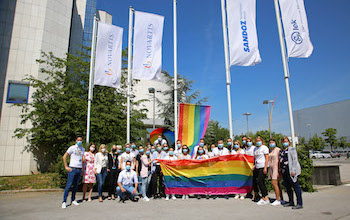 Novartis in Slovenia celebrates Pride Month by raising the rainbow flag at all sites